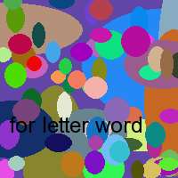 for letter word